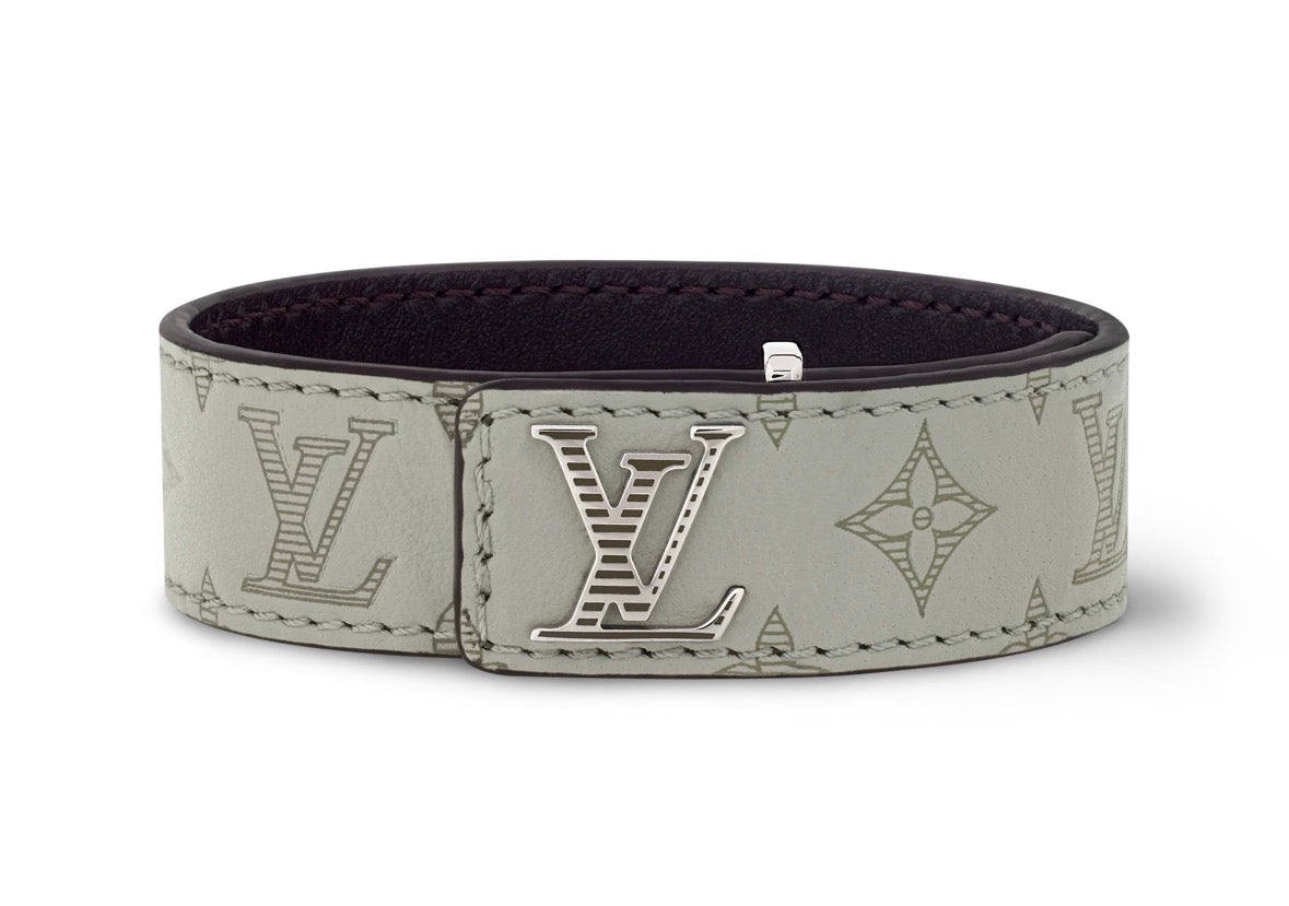 White Lv slim bracelet