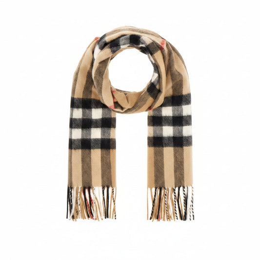 Burberry Check Sjaal — Bruin