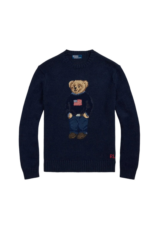 Ralph Lauren Polo Bear Trui — Marineblauw