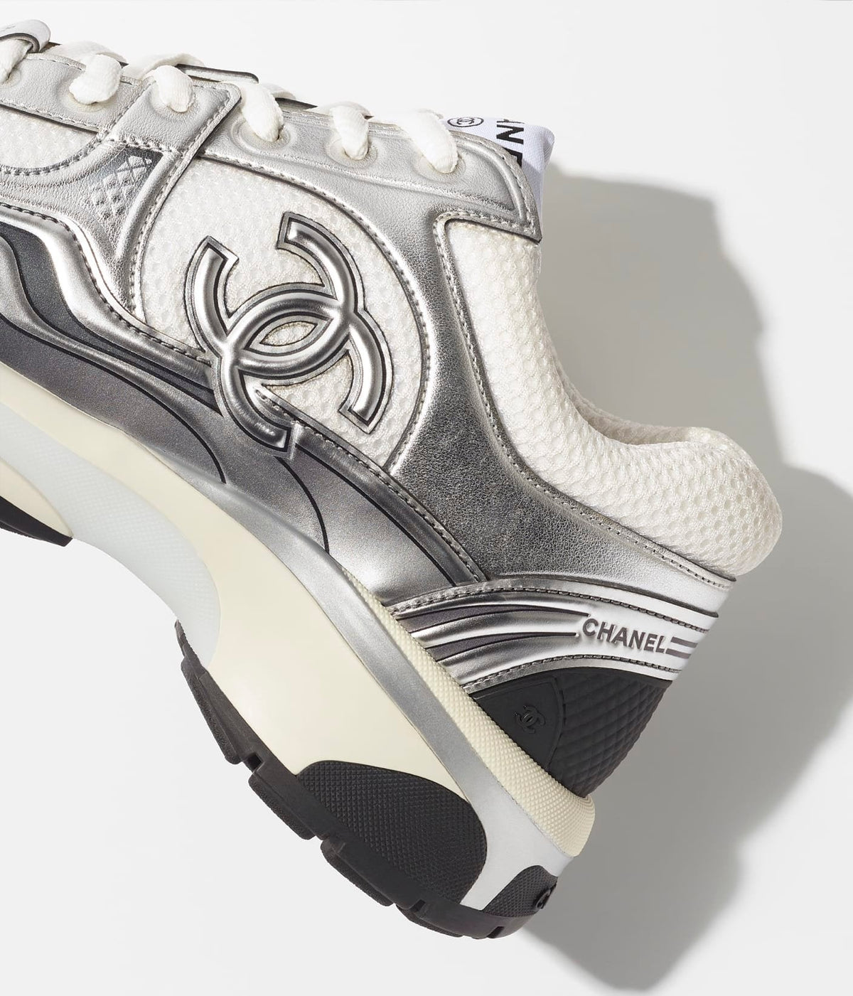 Chanel Sneakers Silver White