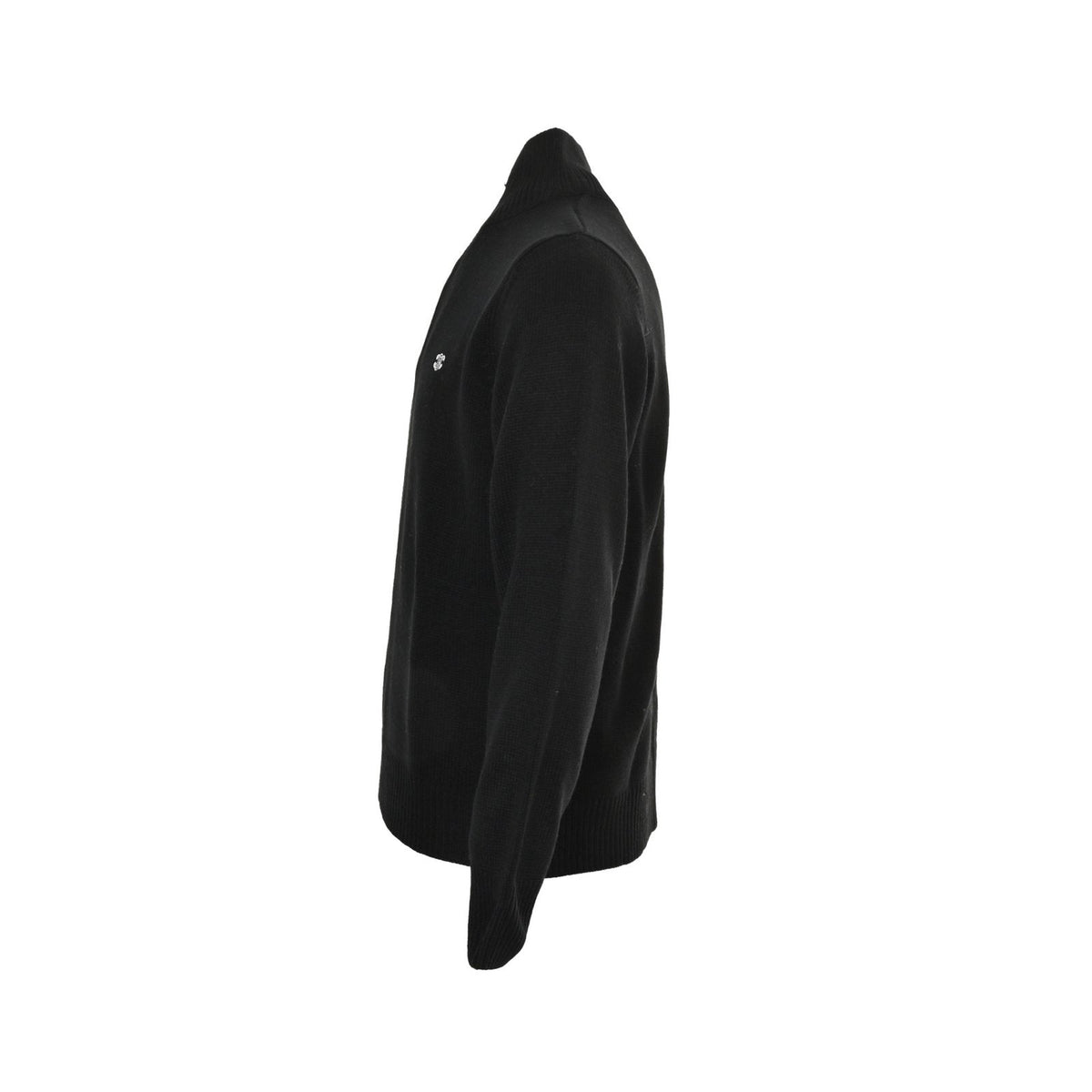 Celine Logo-Embroidered Wool & Cashmere Blend Half Zip Black