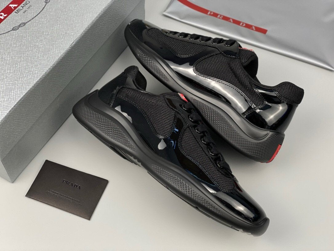 Prada Americas Cup Black Trainers