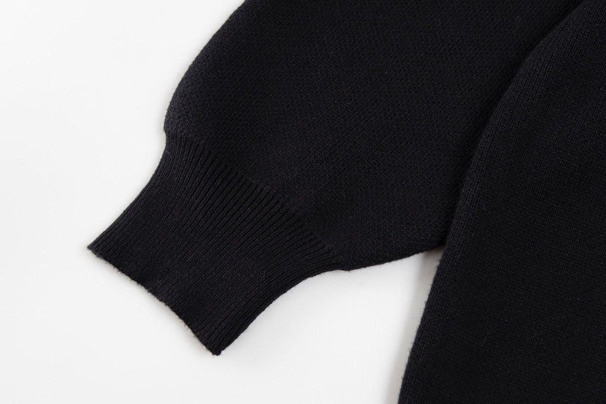 Loewe Anagram Sweater In Cotton Blend Black