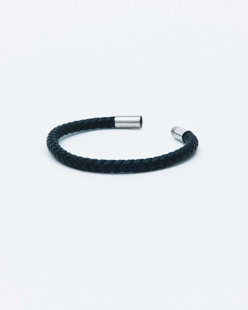 Blaze - Bracelet Leather Black/Silver